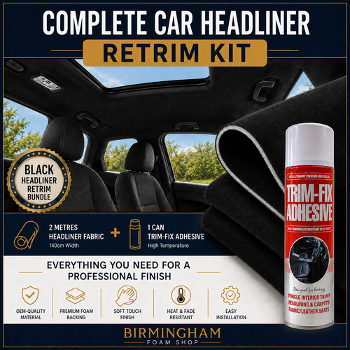 Black car headliner fabric - car,
