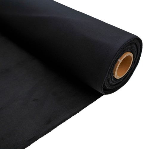 Black suede headlining stretch - suede,